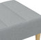 vidaXL - Voetenbank - 77x55x31 - cm - stof - lichtgrijs
