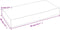 vidaXL - Wandschap - 40x20x6 - cm - behandeld - massief - eikenhout - donkerbruin