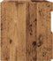 vidaXL - Nachtkastje - met - LED-verlichting - Oud - Hout - 50x40x45 - cm
