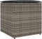 vidaXL - Kussenbox - Grijs - 50x50x50 - cm - Poly - Rattan