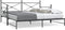vidaXL - Slaapbank - onderschuifbed - zonder - matras - 107x203 - cm - staal - zwart