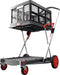 Clax trolley + 1 vouwkrat - rood/grijs