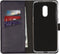 Selencia Hoesje Geschikt voor OnePlus 7 Hoesje Met Pasjeshouder - Selencia Echt Lederen Bookcase - Donkerblauw