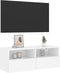 vidaXL - Tv-wandmeubel - 80x30x30 - cm - bewerkt - hout - wit