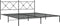 vidaXL - Bedframe - met - hoofdbord - metaal - zwart - 180x200 - cm