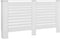 vidaXL Radiatorombouwen 2 st 152x19x81.5 cm MDF wit