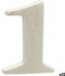 Pincello Cijfer 1 Wit Polyestyreen 2 X 15 X 10 Cm (12 Stuks)