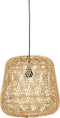 WOOOD Exclusive Moza Hanglamp - Bamboe - Naturel - 36x36x36