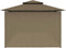 vidaXL - Prieel - met - gordijnen - 180 - g/m² - 600x298x270 - cm - taupe