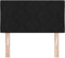 vidaXL - Hoofdbord - met - Diamant - Blokken - Design - - - Zwart - 80 - cm - Stof