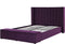 NOYERS - Tweepersoonsbed - Paars - 160 x 200 cm - Fluweel