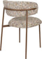 Housecraft Living Claes Eetkamerstoelen - Gemêleerd - Retro charme - Beige (set van 2)