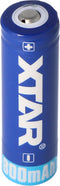 Xtar 14500 - 800 mAh 3,6 V tot 3,7 V beschermde Li-ionbatterij 50,5 x 14,3 mm