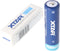 XTAR 18650 3500 mAh 3,6 V - 3,7 V Li-ionbatterij beschermd met kop, afmetingen 68,8 x 18,4 mm