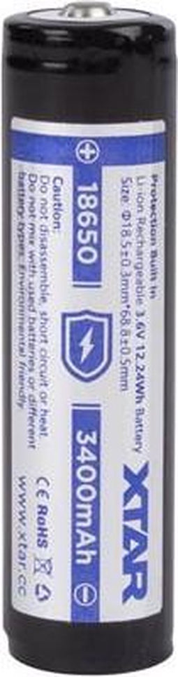 Xtar XTAR - OPLAADBARE LITHIUM-ION BATTERIJ 3.6 V - 3400 mAh - 18650