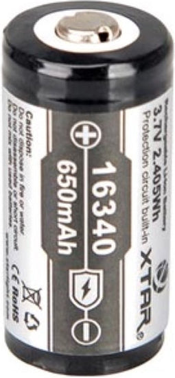 Xtar XTAR - OPLAADBARE LITHIUM-ION BATTERIJ 3.7 V - 650 mAh - 16340