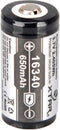 Xtar XTAR - OPLAADBARE LITHIUM-ION BATTERIJ 3.7 V - 650 mAh - 16340