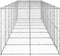 vidaXL - Hondenkennel - 19,36 - m² - gegalvaniseerd - staal