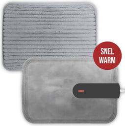 DistinQ Elektrische Kruik - Oplaadbare Warmwaterkruik - 10 uur warmte - Grijs