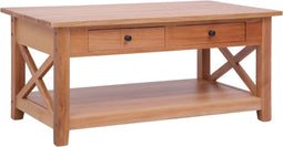 vidaXL - Salontafel - 100x55x46 - cm - massief - mahoniehout