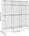 vidaXL - Plantenklimrekken - 2 - st - U-frame - staal