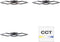 Brilliant Quon - Plafondlamp - LED 36W 2700K-6200K - Zwart