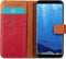 iMoshion Hoesje Geschikt voor Samsung Galaxy S8 Hoesje Met Pasjeshouder - iMoshion Luxe Canvas Bookcase - Rood