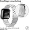 imoshion Bandje met Horlogeband inkorter - Geschikt voor Fitbit Versa Lite, Fitbit Versa 2, Fitbit Versa - imoshion Stalen band met installatiehulp - Zilver