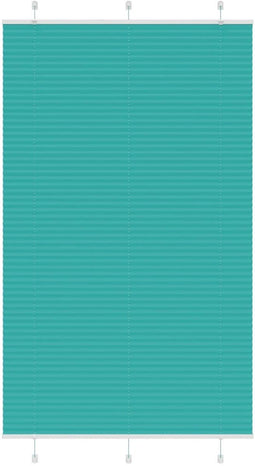 vidaXL - Plissé - rolgordijn - 115x200cm - stofbreedte - 114,4cm - petrol - groen