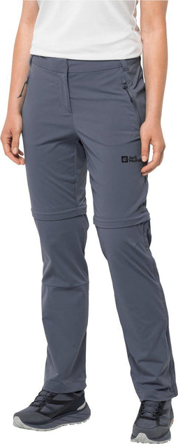 Jack Wolfskin Glastal Zip Off Pants - Outdoorbroek - Zip-afneembare benen - Kleur: dolphin