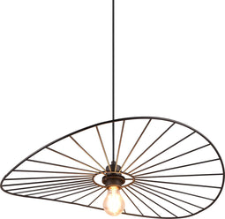 RL LIVE YOUR LIGHT CHAPEAU - Hanglamp - In hoogte verstelbaar - Zwart mat - Ø60cm H150cm