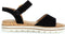 Gabor 82.772.47 - Dames Sandalen - Sportieve sandaal met raffia gesp - Zwart