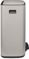 Brabantia Bo Prullenbak - 2 x 30 liter - Afvalscheiding - Soft Grey (2 stuks)