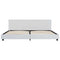 Bedframe kunstleer wit 180x200 cm