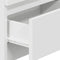 vidaXL - Nachtkastje - met - 2 - lades - 40x33x60 - cm - wit
