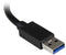 Startech.com ST3300GU3B - 3-poorts USB 3.0-hub met Gigabit Ethernet - aluminium met geïntegreerde kabel