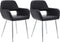vidaXL Eetkamerstoelen 2 st kunstleer zwart