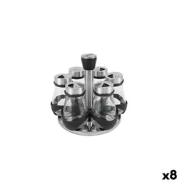 Kruidenrek van roestvrijstaal Quttin 17,8 X 17,8 X 16,3 CM (6 Onderdelen) (8 Stuks)