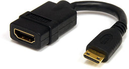 Startech.com HDACFM5IN - HDMI mini naar HDMI - 12,7 cm - Zwart