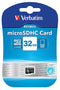 Verbatim microSDHC 32GB - Geheugenkaart Class 10 - 10MB/s schrijfsnelheid - 45MB/s leessnelheid