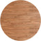 vidaXL - Tafelblad - rond - Ø90x1,5 - cm - bewerkt - massief - eikenhout - lichtbruin