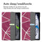 imoshion Tablet Hoes Geschikt voor Samsung Galaxy Tab A9 Plus - imoshion Design Trifold Bookcase - Meerkleurig /Bordeaux Graphic