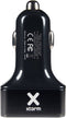 Xtorm Autolader - 3 USB poorten - Auto oplader USB - Sigarettenaansteker USB Oplader Auto - 36W - Zwart