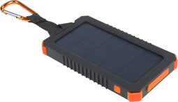 Xtorm Solar Powerbank met zaklamp 5.000 mAh - Powerbank Zonneenergie - Outdoor oplader op Zonne-energie – USB + USB-C uitgang - Oranje