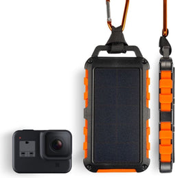 xtorm Xtorm Solar Powerbank Zonneenergie - Powerbank 10.000 mAh - mini powerbank – 2x USB + USB-C uitgang - Noodpakket