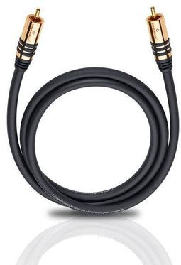 NF - Sub Subwoofer Cinchkabel - RCA Male/Male - 300cm - Goud/Zwart