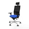 Bureaustoel met hoofdsteun Piqueras y Crespo 3D026G1 Blauw