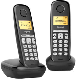 Gigaset AL380 Duo - DECT telefoon - 2 handsets - 50m binnenshuis 300m buitenshuis - zwart (2 stuks)