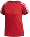 adidas 3S Mesh SLV T - Dames Sportshirt - Korte mouw - Active Maroon - M