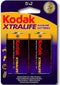 Xtralife Alkaline Battery D LR20 Blister of 2